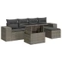 Set de muebles de jardín 6 pzas y cojines ratán sintético gris by , Garden sets - Ref: Foro24-3326781, Price: 415,97 €, Disco...