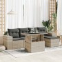 Set de sofás de jardín 6 pzas y cojines ratán sintético gris by , Garden sets - Ref: Foro24-3326783, Price: 442,33 €, Discoun...