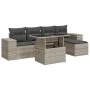 Set de sofás de jardín 6 pzas y cojines ratán sintético gris de , Conjuntos de jardín - Ref: Foro24-3326783, Precio: 466,87 €...