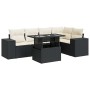 Set de sofás de jardín 6 piezas y cojines ratán sintético negro von , Gartensets - Ref: Foro24-3326797, Preis: 435,10 €, Raba...