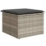 Set muebles jardín 9 pzas y cojines ratán sintético gris claro de , Conjuntos de jardín - Ref: Foro24-3326853, Precio: 687,81...