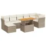 Set de sofás de jardín y cojines 8 piezas ratán sintético beige by , Garden sets - Ref: Foro24-3326956, Price: 558,94 €, Disc...