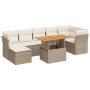 Set de sofás de jardín y cojines 8 piezas ratán sintético beige by , Garden sets - Ref: Foro24-3326956, Price: 549,65 €, Disc...