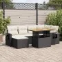 Set de sofás de jardín 7 pzas con cojines ratán sintético negro von , Gartensets - Ref: Foro24-3327171, Preis: 460,67 €, Raba...