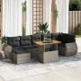 Set de sofás de jardín y cojines 8 piezas ratán sintético gris de , Conjuntos de jardín - Ref: Foro24-3327294, Precio: 538,91...