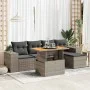 Set de muebles de jardín 6 pzas y cojines ratán sintético gris von , Gartensets - Ref: Foro24-3327364, Preis: 413,92 €, Rabat...