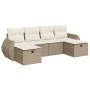 Juego de sofás jardín con cojines 6 pzas ratán sintético beige by , Garden sets - Ref: Foro24-3325624, Price: 492,25 €, Disco...