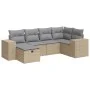 Juego de sofás jardín con cojines 6 pzas ratán sintético beige by , Garden sets - Ref: Foro24-3325685, Price: 433,12 €, Disco...