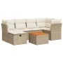 Set sofás de jardín 7 piezas y cojines ratán sintético beige by , Garden sets - Ref: Foro24-3325761, Price: 474,71 €, Discoun...