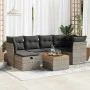 Set de sofás de jardín 7 pzas con cojines ratán sintético gris by , Garden sets - Ref: Foro24-3325763, Price: 410,42 €, Disco...