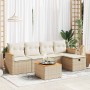 Juego de sofás jardín con cojines 6 pzas ratán sintético beige von , Gartensets - Ref: Foro24-3325908, Preis: 400,62 €, Rabat...
