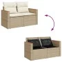 Juego de sofás jardín con cojines 6 pzas ratán sintético beige de , Conjuntos de jardín - Ref: Foro24-3325908, Precio: 413,30...