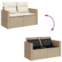 Juego de sofás jardín con cojines 6 pzas ratán sintético beige von , Gartensets - Ref: Foro24-3325908, Preis: 400,62 €, Rabat...