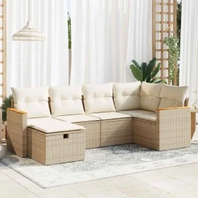 Juego de sofás jardín con cojines 6 pzas ratán sintético beige by , Garden sets - Ref: Foro24-3325915, Price: 447,53 €, Disco...