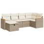 Juego de sofás jardín con cojines 6 pzas ratán sintético beige by , Garden sets - Ref: Foro24-3325915, Price: 447,53 €, Disco...