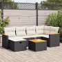 Set de sofás de jardín 7 pzas con cojines ratán sintético negro de , Conjuntos de jardín - Ref: Foro24-3325920, Precio: 410,3...