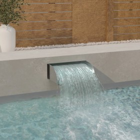 Garden waterfall 304 stainless steel 45x34x14 cm by vidaXL, Fountains and waterfalls - Ref: Foro24-148877, Price: 65,46 €, Di...