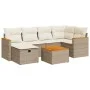 Set sofás de jardín 7 piezas y cojines ratán sintético beige by , Garden sets - Ref: Foro24-3325922, Price: 495,47 €, Discoun...