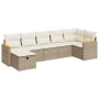 Set sofás de jardín 7 piezas y cojines ratán sintético beige von , Gartensets - Ref: Foro24-3325929, Preis: 466,14 €, Rabatt: %