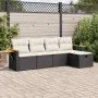 Set de muebles de jardín 5 pzas y cojines ratán sintético negro de , Conjuntos de jardín - Ref: Foro24-3325955, Precio: 313,0...