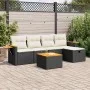 Set de sofás de jardín 6 piezas y cojines ratán sintético negro by , Garden sets - Ref: Foro24-3325962, Price: 346,75 €, Disc...