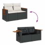 Set de sofás de jardín 6 piezas y cojines ratán sintético negro de , Conjuntos de jardín - Ref: Foro24-3325962, Precio: 351,7...