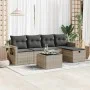 Set de sofás de jardín 6 pzas y cojines ratán sintético gris by , Garden sets - Ref: Foro24-3325478, Price: 389,27 €, Discoun...