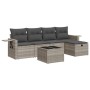 Set de sofás de jardín 6 pzas y cojines ratán sintético gris by , Garden sets - Ref: Foro24-3325478, Price: 370,73 €, Discoun...