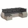 Set de sofás de jardín 6 pzas y cojines ratán sintético gris von , Gartensets - Ref: Foro24-3325588, Preis: 442,06 €, Rabatt: %