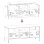 Mueble para TV acero laminado en frío negro 101,5x39x43,5 cm von , TV-Möbel - Ref: Foro24-851322, Preis: 121,15 €, Rabatt: %
