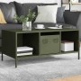 Mesa de centro acero laminado frío verde oliva 101,5x50x43,5 cm by , Coffee table - Ref: Foro24-851278, Price: 92,95 €, Disco...