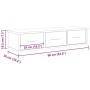 Armario de pared madera ingeniería roble artisan 88x26x18,5 cm von , Regale und Regale - Ref: Foro24-855861, Preis: 61,98 €, ...
