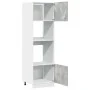Armario de microondas contrachapada gris hormigón 60x57x207 cm by , Kitchen cabinets - Ref: Foro24-856127, Price: 196,44 €, D...