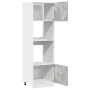 Armario de microondas contrachapada gris hormigón 60x57x207 cm by , Kitchen cabinets - Ref: Foro24-856127, Price: 196,44 €, D...