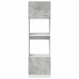 Armario de microondas contrachapada gris hormigón 60x57x207 cm by , Kitchen cabinets - Ref: Foro24-856127, Price: 196,44 €, D...