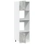 Armario de microondas contrachapada gris hormigón 60x57x207 cm by , Kitchen cabinets - Ref: Foro24-856127, Price: 196,44 €, D...