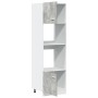 Armario de microondas contrachapada gris hormigón 60x57x207 cm by , Kitchen cabinets - Ref: Foro24-856127, Price: 196,44 €, D...