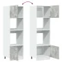Armario de microondas contrachapada gris hormigón 60x57x207 cm by , Kitchen cabinets - Ref: Foro24-856127, Price: 196,44 €, D...