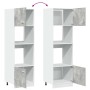 Armario de microondas contrachapada gris hormigón 60x57x207 cm by , Kitchen cabinets - Ref: Foro24-856127, Price: 196,44 €, D...