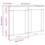 Armario colgante vidrio madera ingeniería envejecida 80x31x60cm von , Küchenschränke - Ref: Foro24-856119, Preis: 71,83 €, Ra...