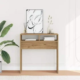 Mesa consola madera de ingeniería roble artesanal 78x30x80 cm by , Side tables - Ref: Foro24-856621, Price: 46,40 €, Discount: %