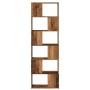 Estantería/divisor de espacios madera envejecida 60x24x186 cm de , Librerías y estanterías - Ref: Foro24-856730, Precio: 84,47 €