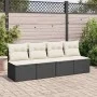 Set sofás jardín y cojines 2 pzas ratán sintético acacia negro von , Gartensets - Ref: Foro24-3325232, Preis: 107,31 €, Rabat...