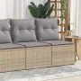 Set sofás jardín y cojines 2 pzas ratán sintético acacia beige by , Garden sets - Ref: Foro24-3325245, Price: 111,47 €, Disco...