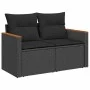 Set sofás jardín y cojines 10 pzas ratán sintético acacia negro de , Conjuntos de jardín - Ref: Foro24-3327527, Precio: 677,8...
