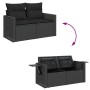Set sofás jardín y cojines 6 pzas ratán sintético acacia negro von , Gartensets - Ref: Foro24-3328021, Preis: 441,52 €, Rabat...
