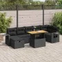 Set sofás jardín y cojines 5 pzas ratán sintético acacia negro von , Gartensets - Ref: Foro24-3328035, Preis: 560,62 €, Rabat...
