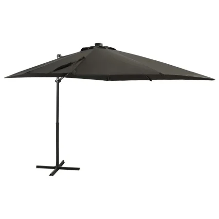 Cantilever parasol with pole and anthracite gray LED lights 250 cm by vidaXL, Umbrellas - Ref: Foro24-312322, Price: 167,09 €...