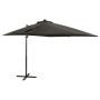 Ampelschirm mit Mast und anthrazitgrauen LED-Leuchten 250 cm von vidaXL, Sonnenschirme - Ref: Foro24-312322, Preis: 153,16 €,...