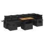 Set sofás jardín y cojines 5 pzas ratán sintético acacia negro von , Gartensets - Ref: Foro24-3328035, Preis: 560,62 €, Rabat...
